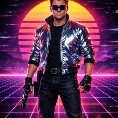 Защитник Неонового Диско — AI промт для GPT Image 1.5