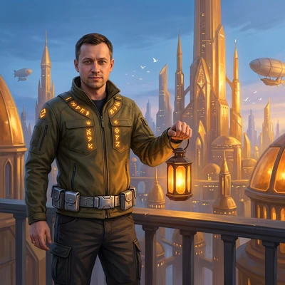 Защитник Янтарного города — AI промт для Nano Banana Pro