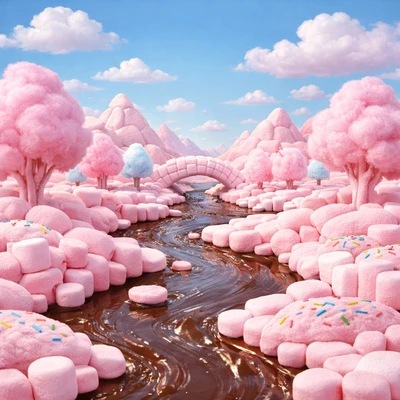 Зефирный мир сладостей — AI промт для GPT Image 1.5