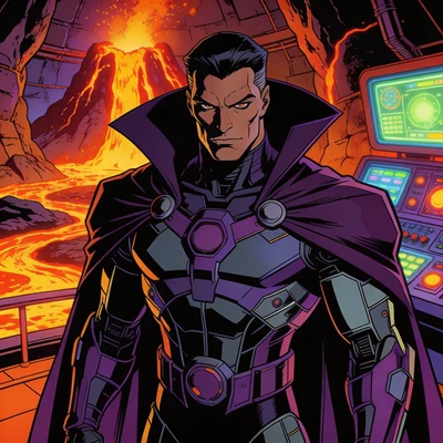 Злодей из мультфильмов 90-х — AI промт для Seedream 4.5