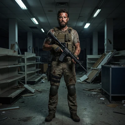 Зомби-апокалипсис в ТЦ — AI промт для Nano Banana Pro