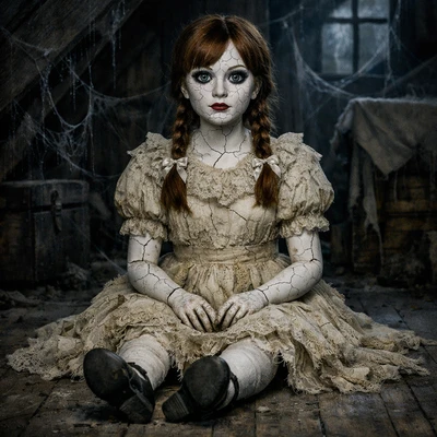 Звезда хоррора: Проклятая кукла из фильма — AI промт для GPT Image 1.5