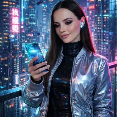 Звезда кибер-мегаполиса — AI промт для GPT Image 1.5