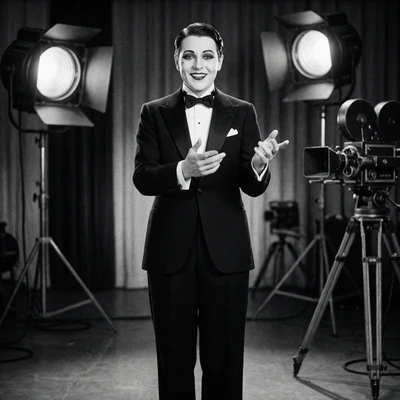 Звезда немого кино 1920-х — AI промт для Nano Banana Pro