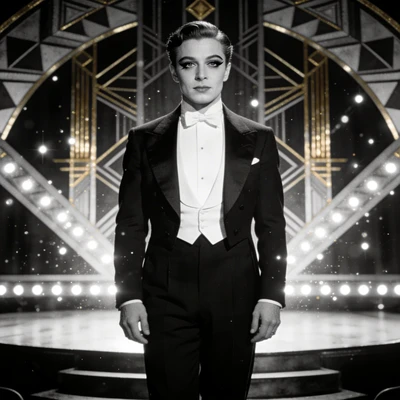 Звезда немого кино 1920-х — AI промт для Seedream 4.5