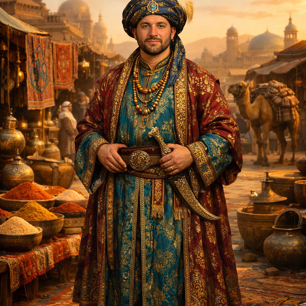 Торговец на Великом шелковом пути — GPT Image 1.5 промт