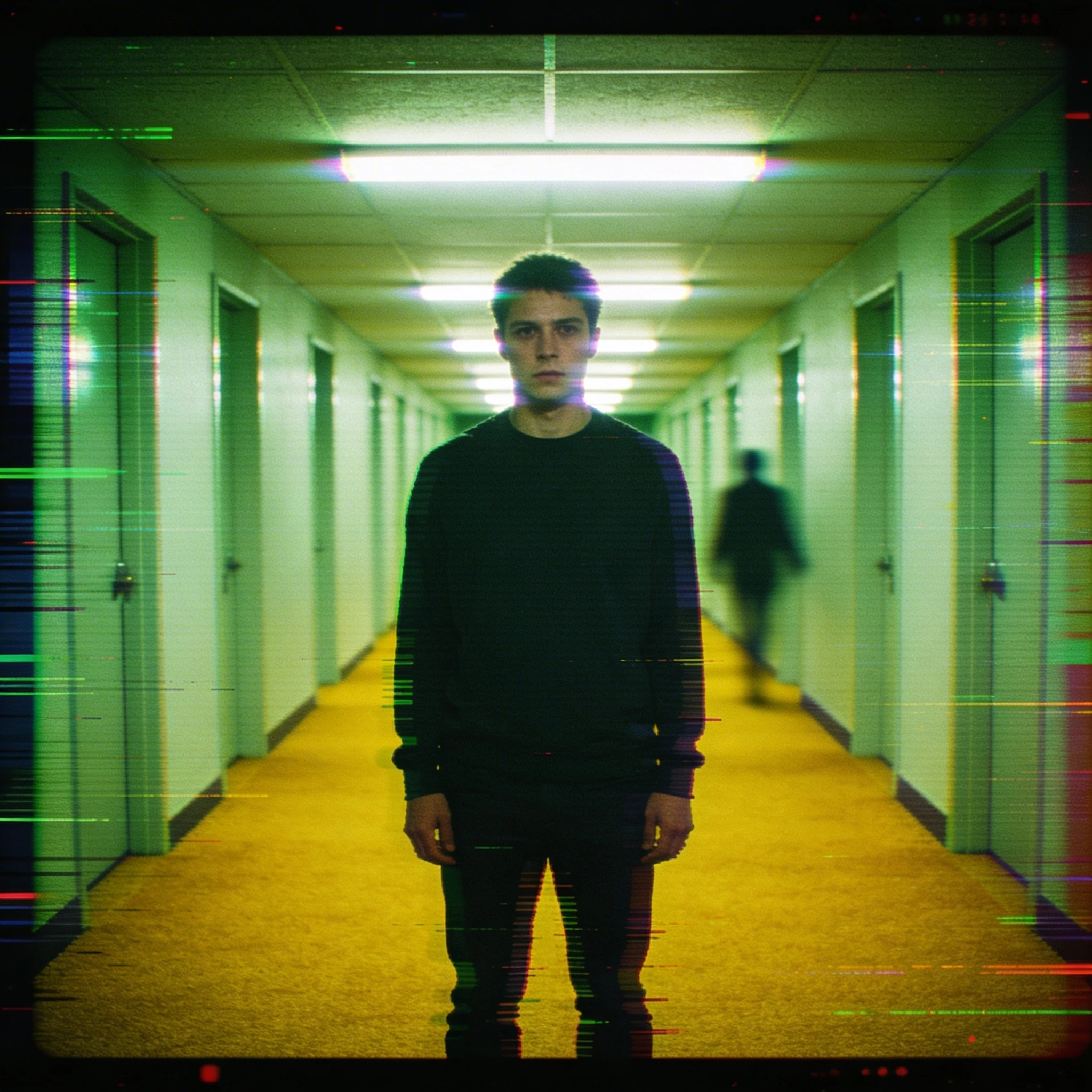 Трансляция из хоррор-игры 'Backrooms' — Seedream 4.5 промт