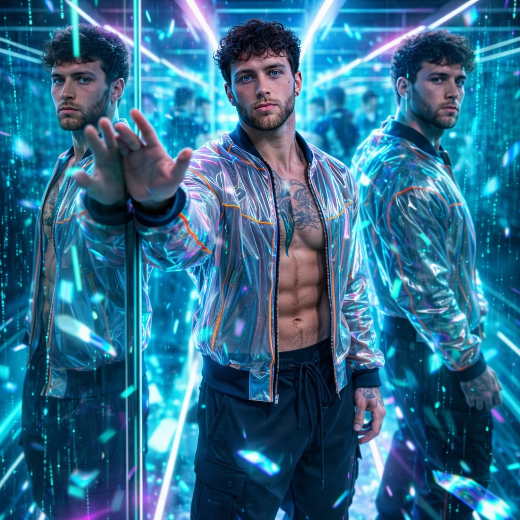 Тренд: Неоновое Зазеркалье — GPT Image 1.5 промт