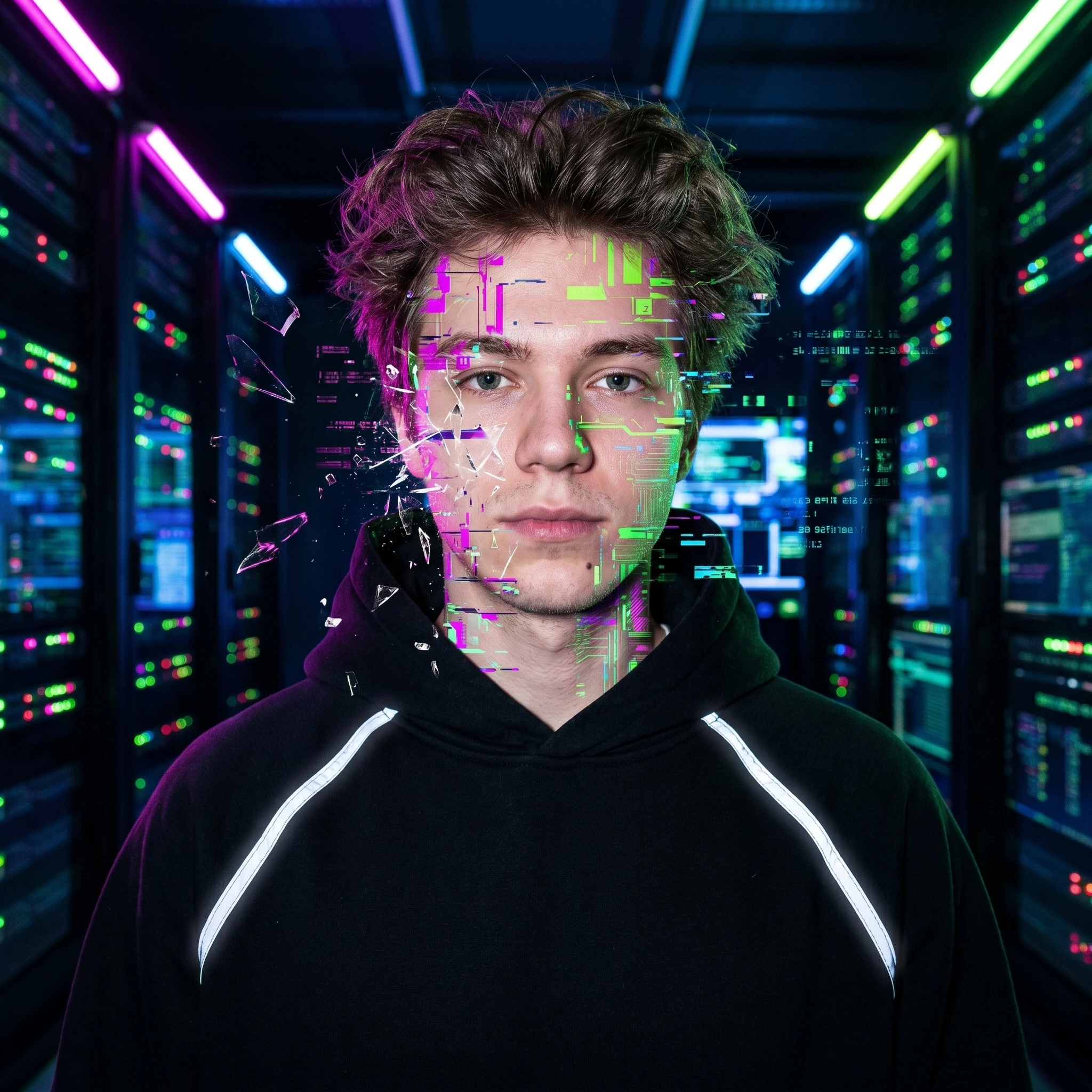 Тренд: Сейсмический Глитч — Nano Banana Pro промт