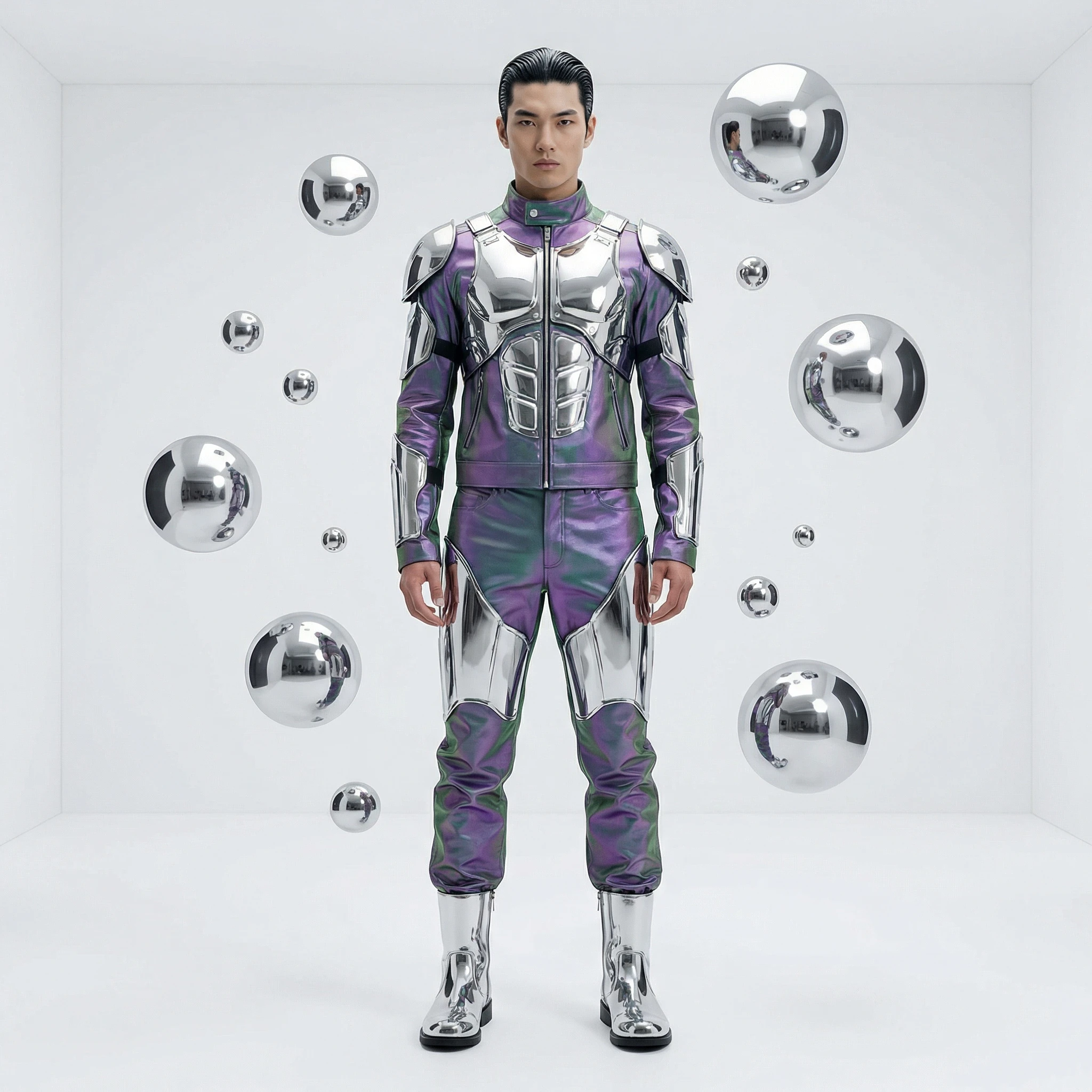 Трендовый образ «Y3K» из будущего — Nano Banana Pro промт