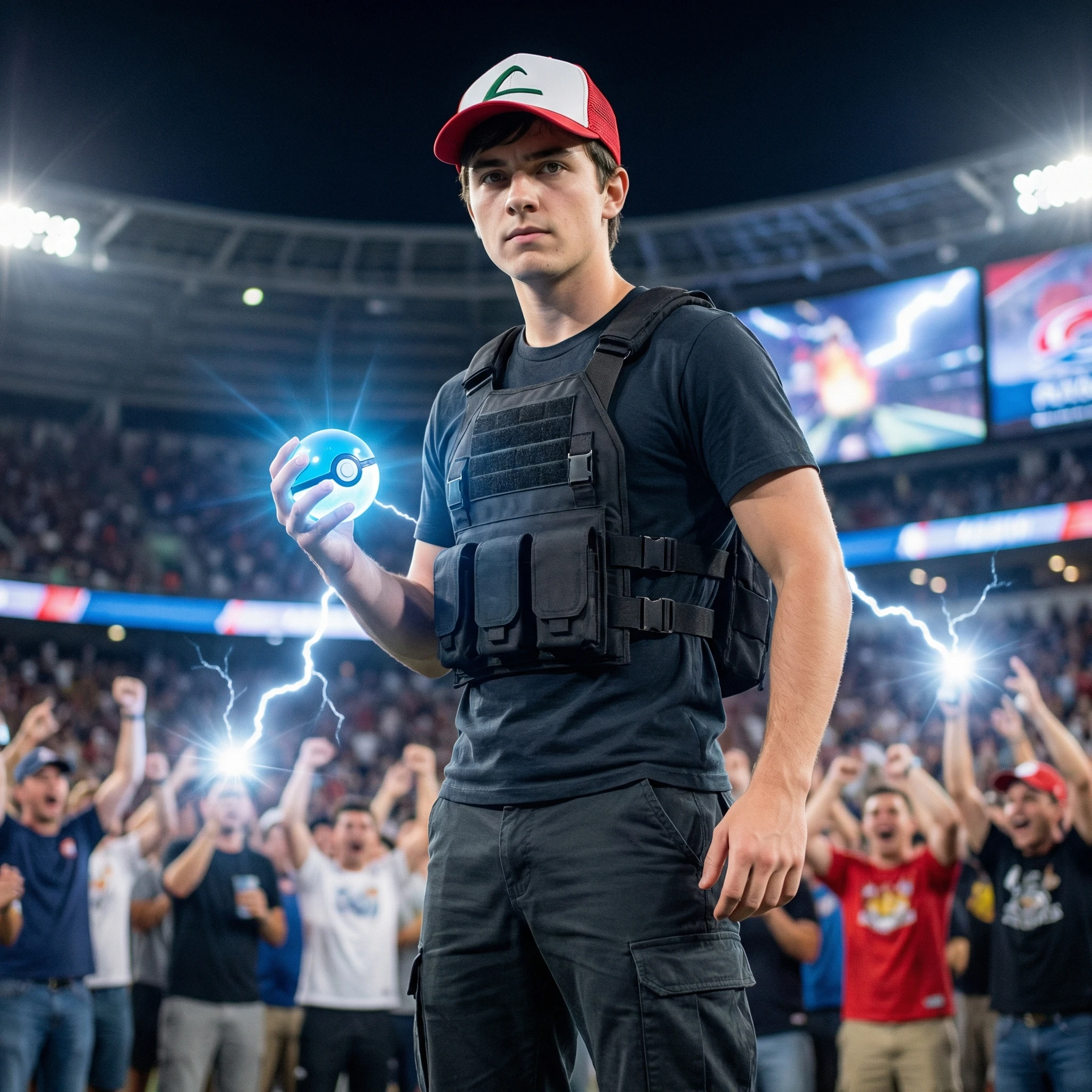 Тренер покемонов в битве — Nano Banana Pro промт