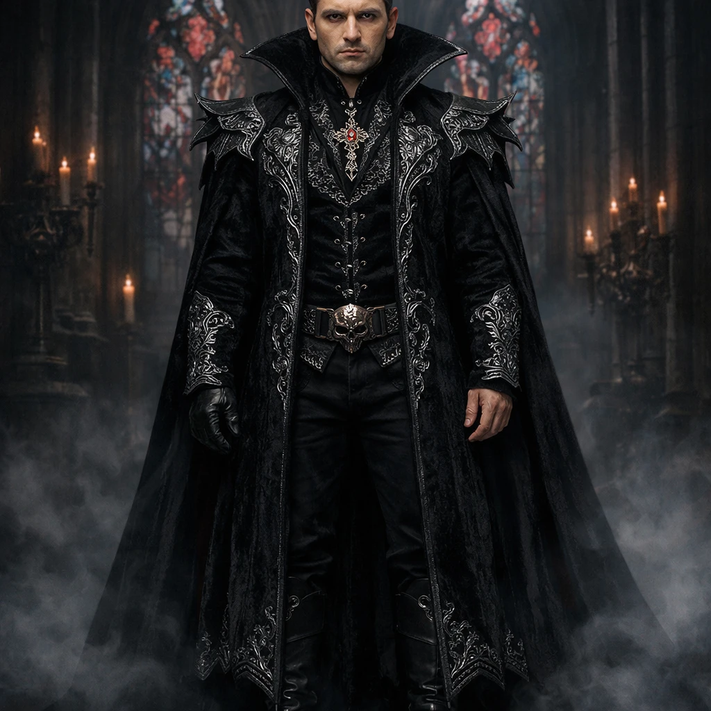 Тёмный лорд в готическом замке — GPT Image 1.5 промт
