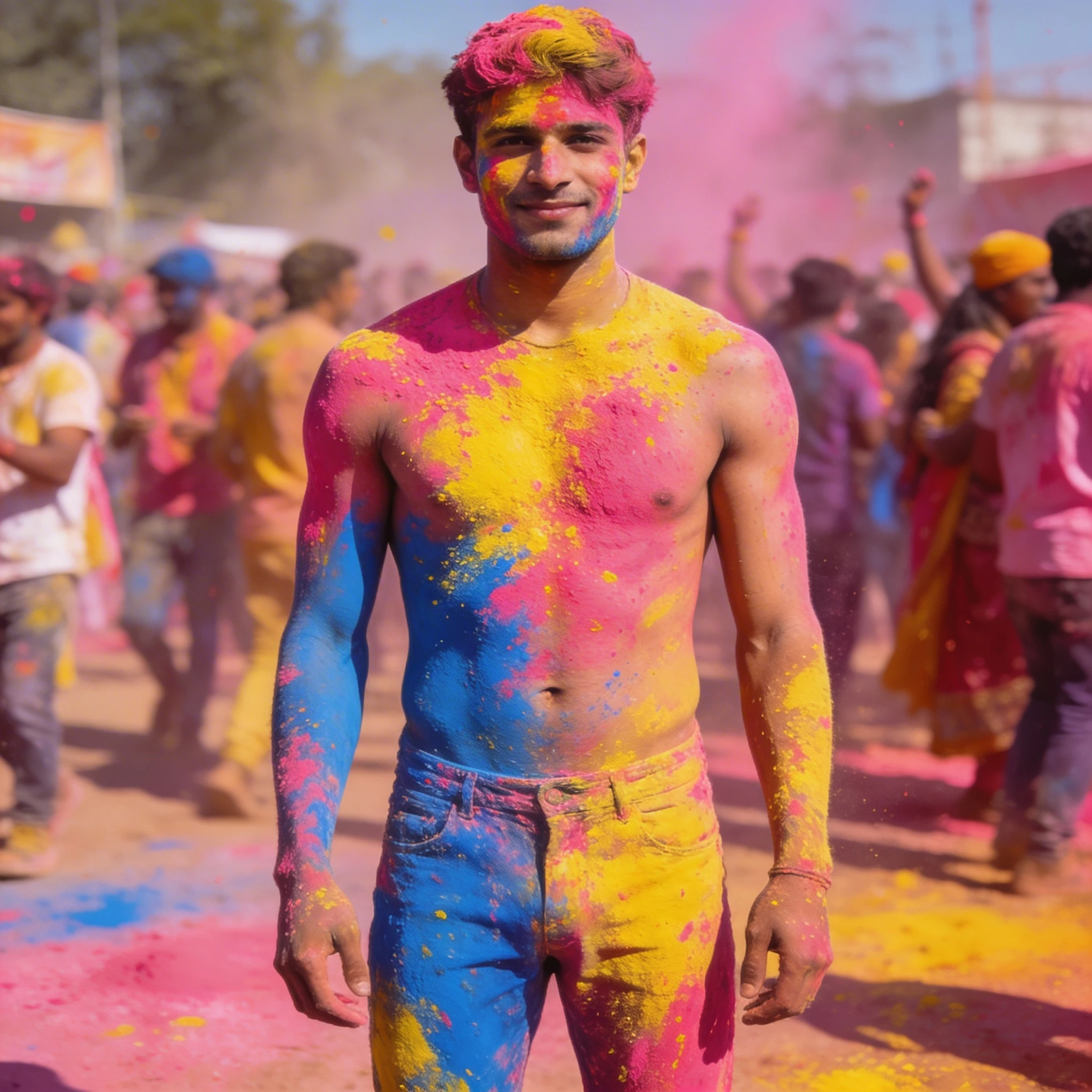 Участник фестиваля Холи — Seedream 4.5 промт