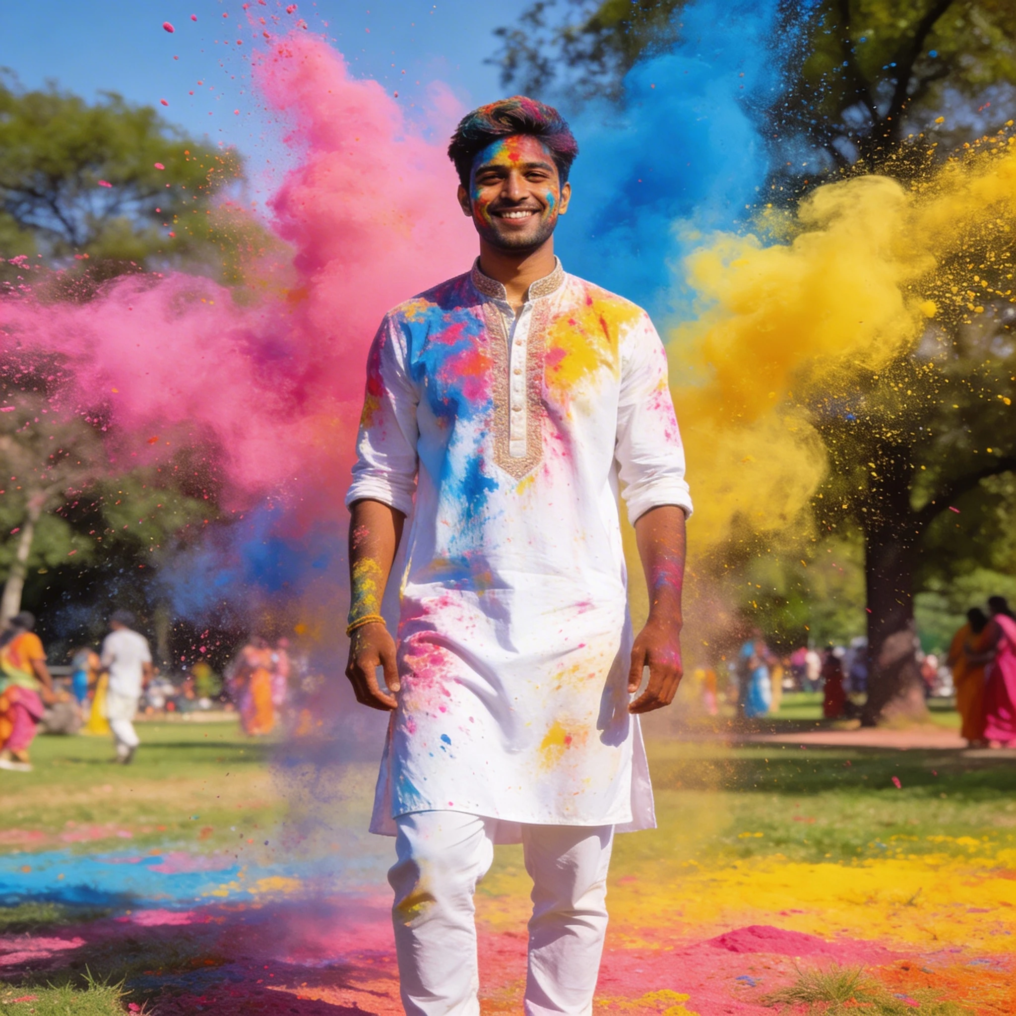 Участник фестиваля Холи — Seedream 4.5 промт