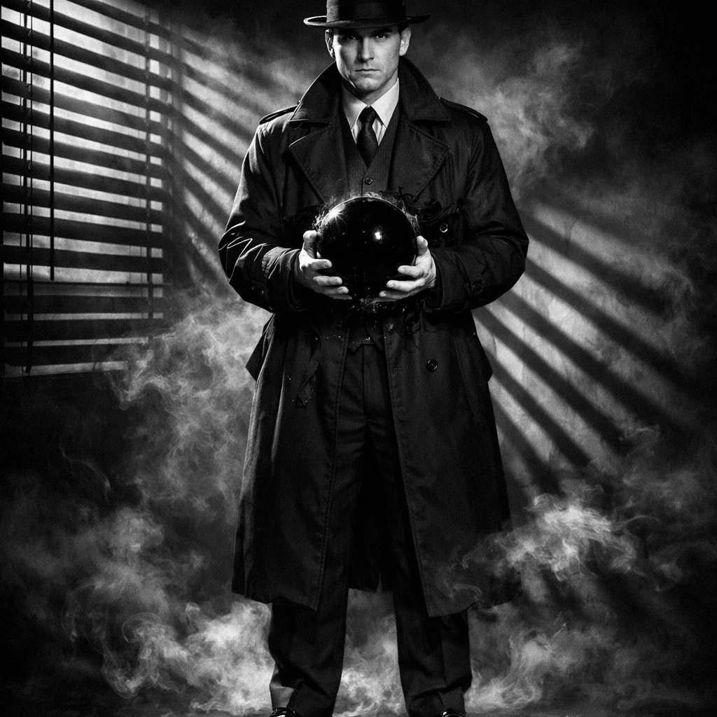 Укротительница теней в стиле Нуар — GPT Image 1.5 промт