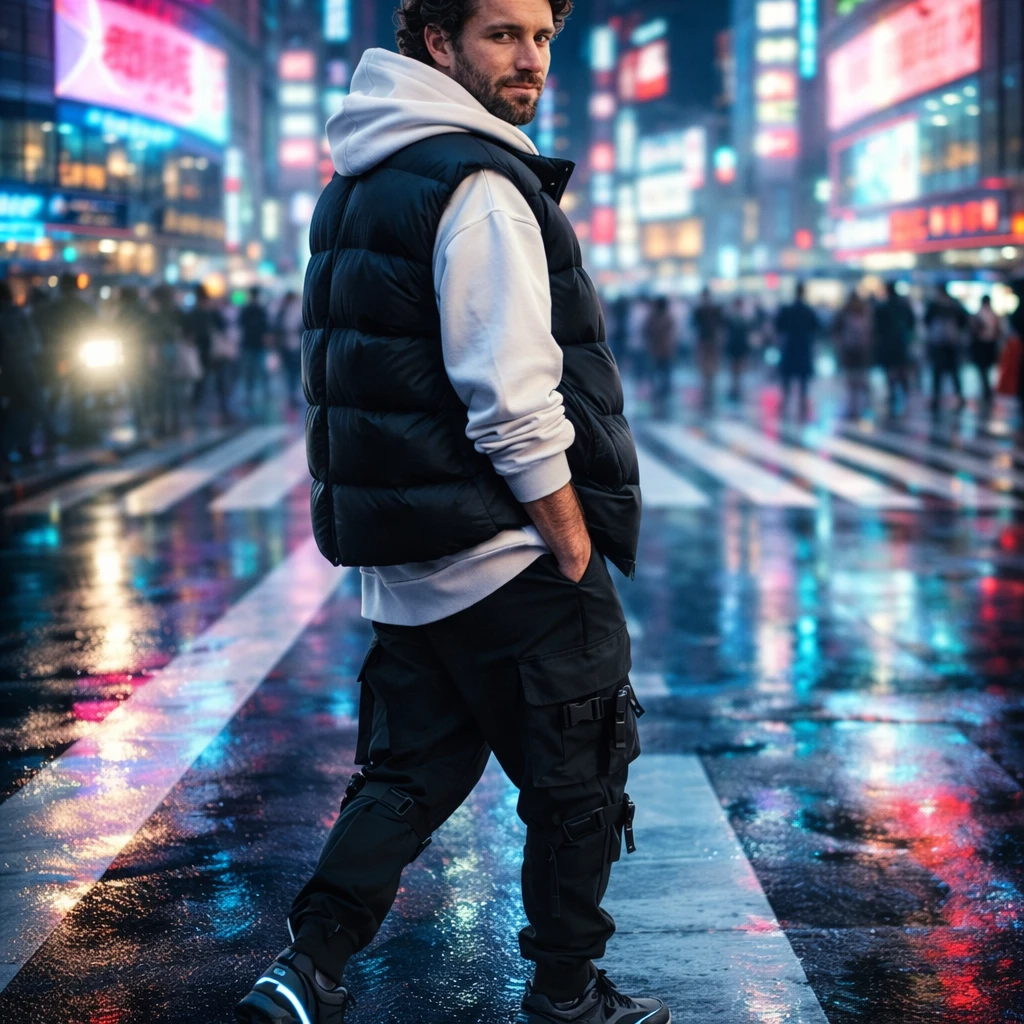 Уличный стиль: Неоновый мегаполис — GPT Image 1.5 промт