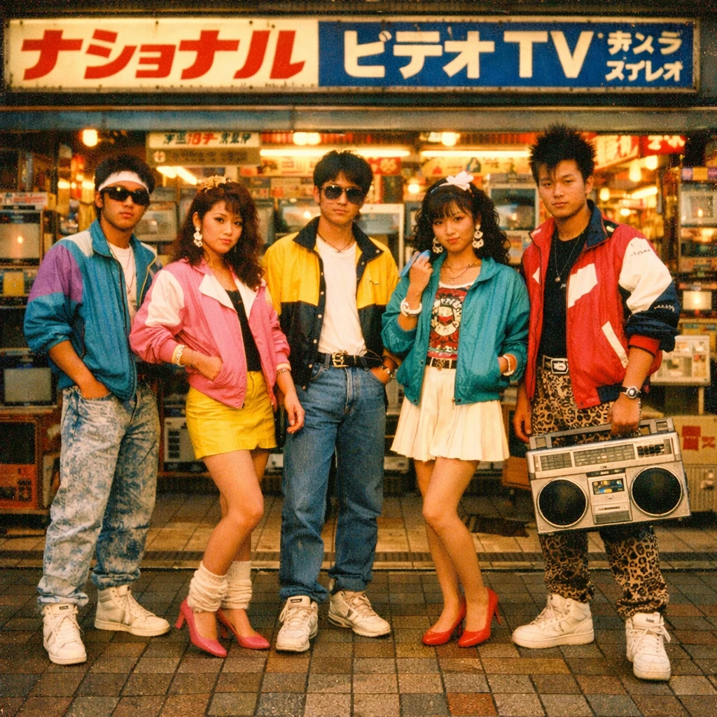 Уличный стиль Токио 80-х — GPT Image 1.5 промт