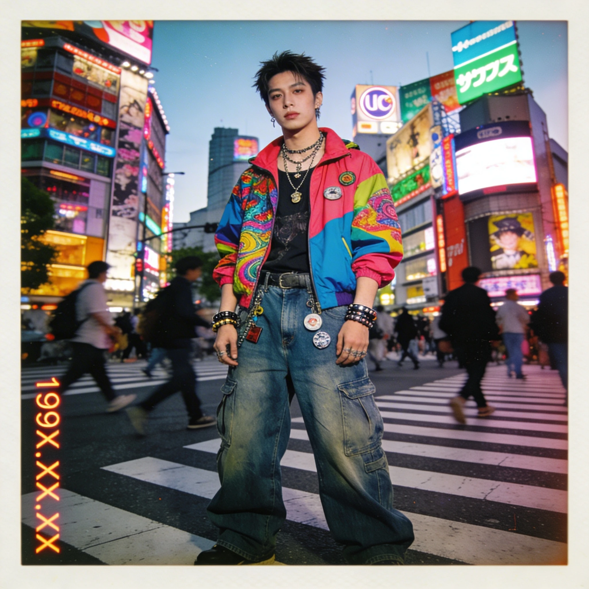 Уличный стиль Токио 90-х — Seedream 4.5 промт