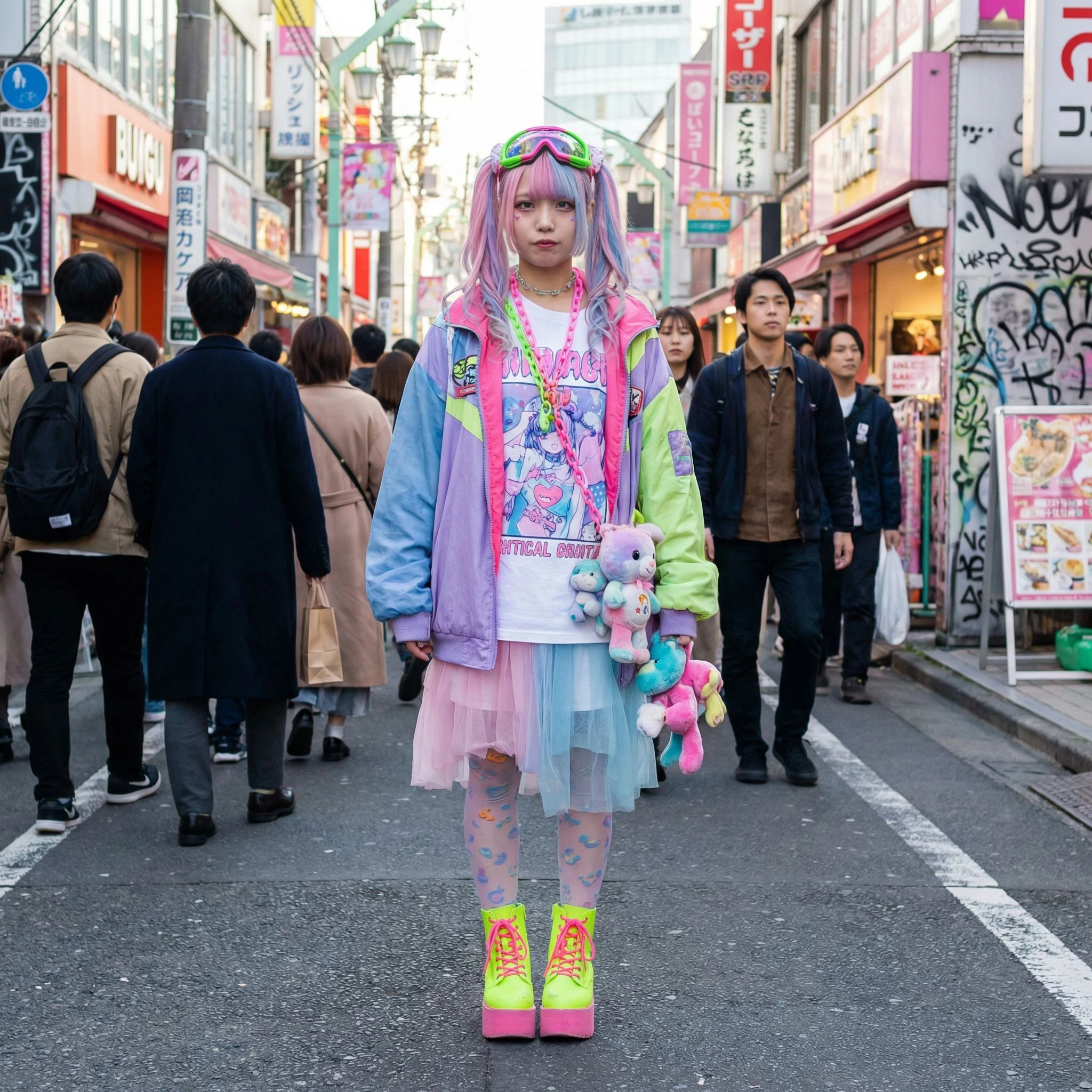 Уличный стиль Токио «Харадзюку» — Nano Banana Pro промт