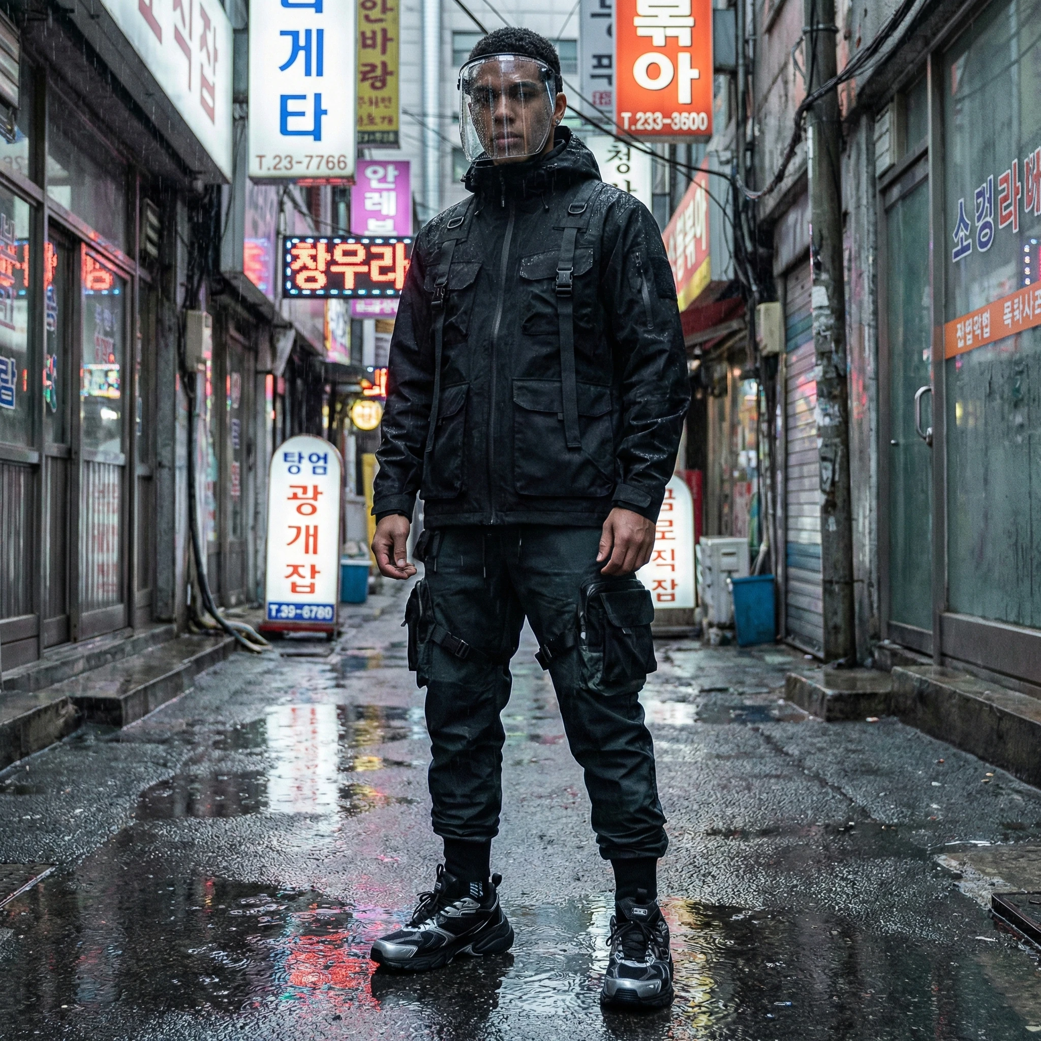 Уличный стиль в духе Techwear — Nano Banana Pro промт