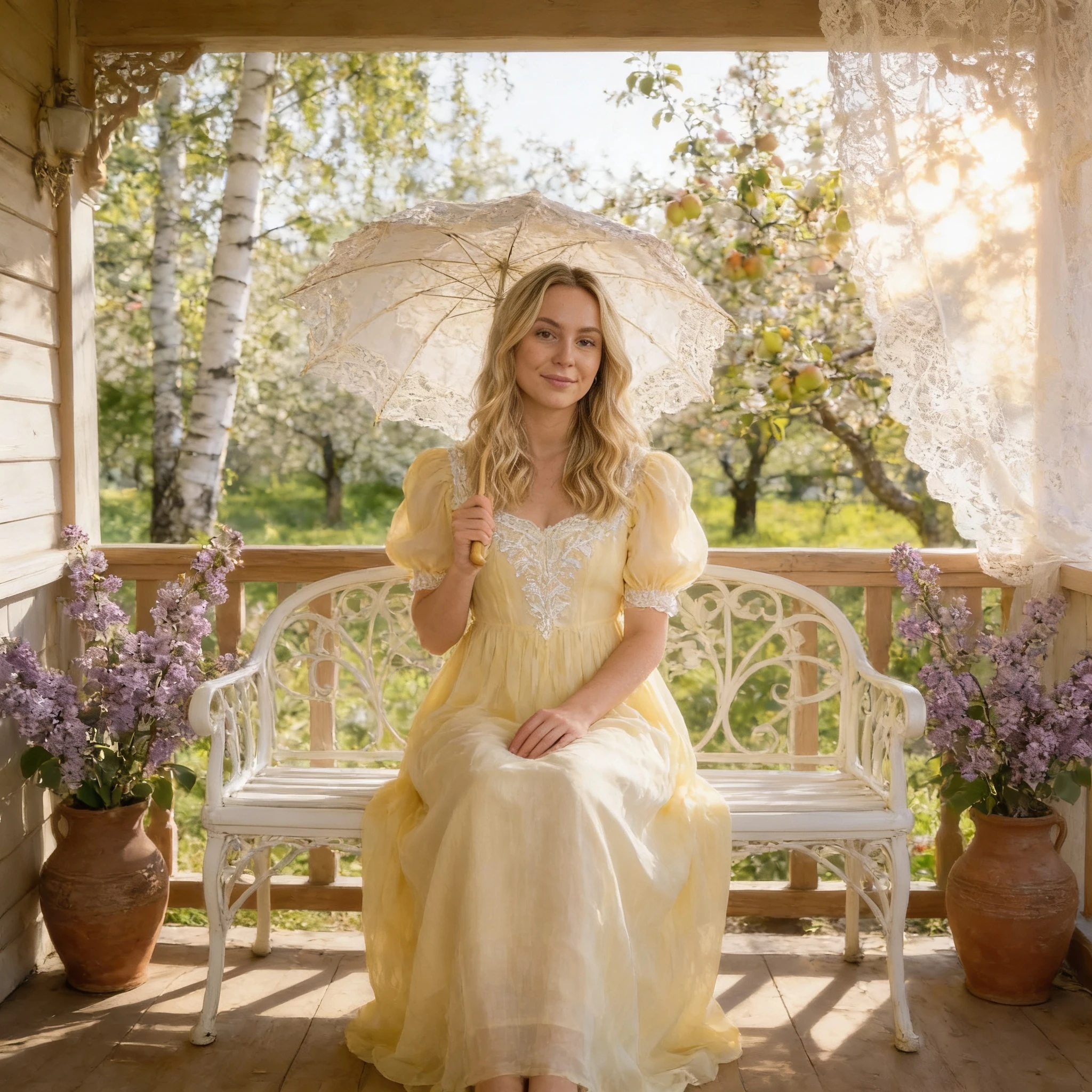 Усадебный уют: Майские праздники 19 века — Seedream 4.5 промт