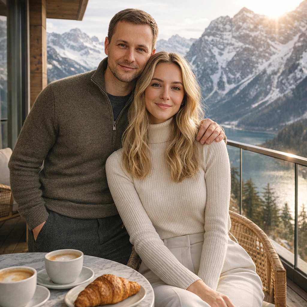 Утро в Альпийской Вилле — GPT Image 1.5 промт