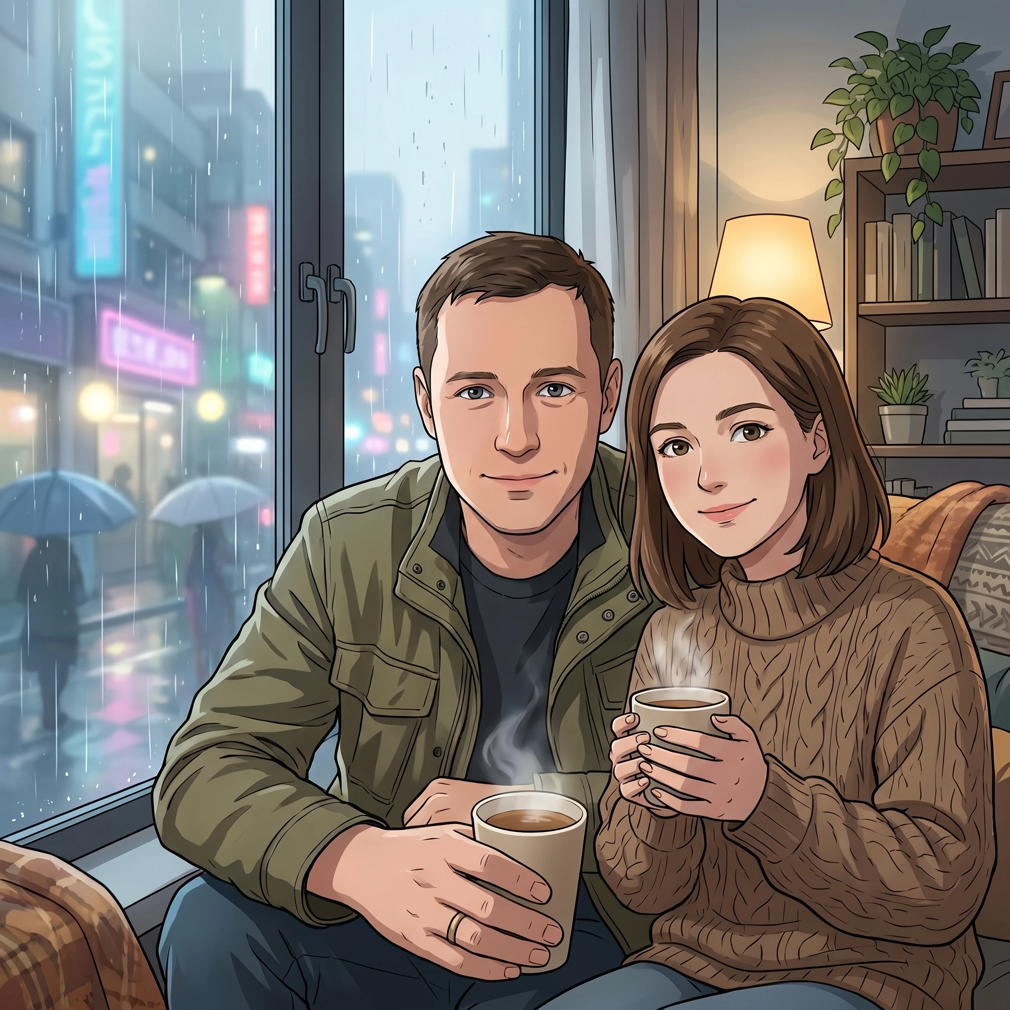 Утро в дождливом Токио — Nano Banana Pro промт