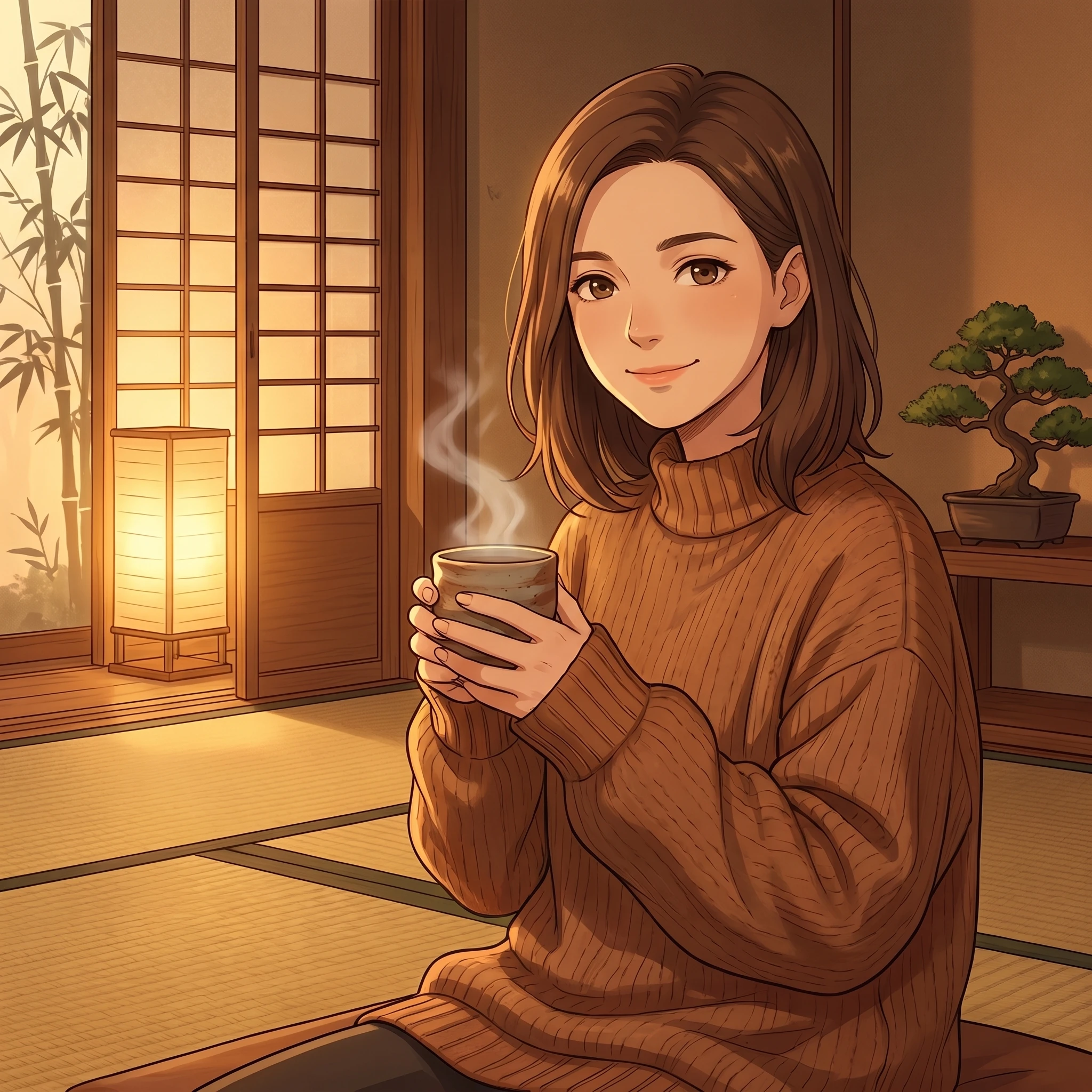 Уютный Вечер в Киото — Nano Banana Pro промт