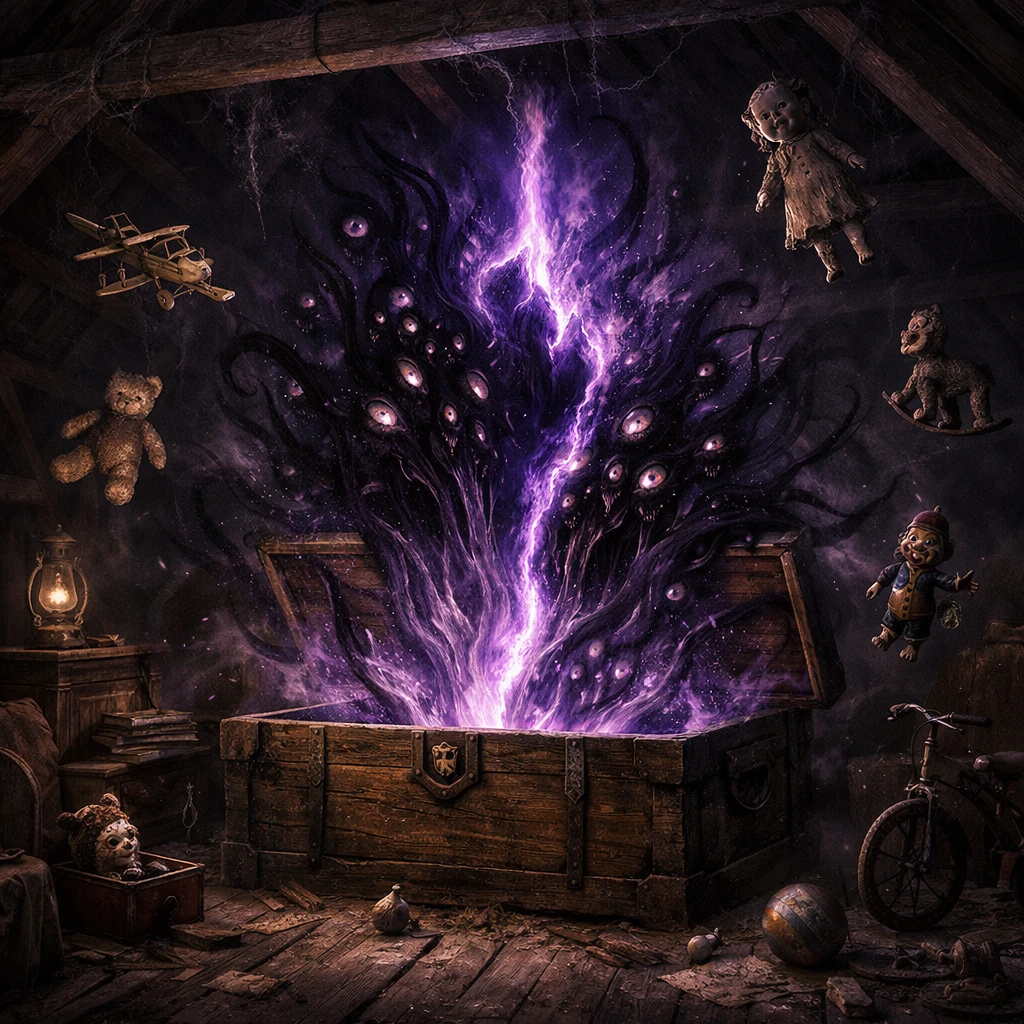 Ужас старого чердака — GPT Image 1.5 промт