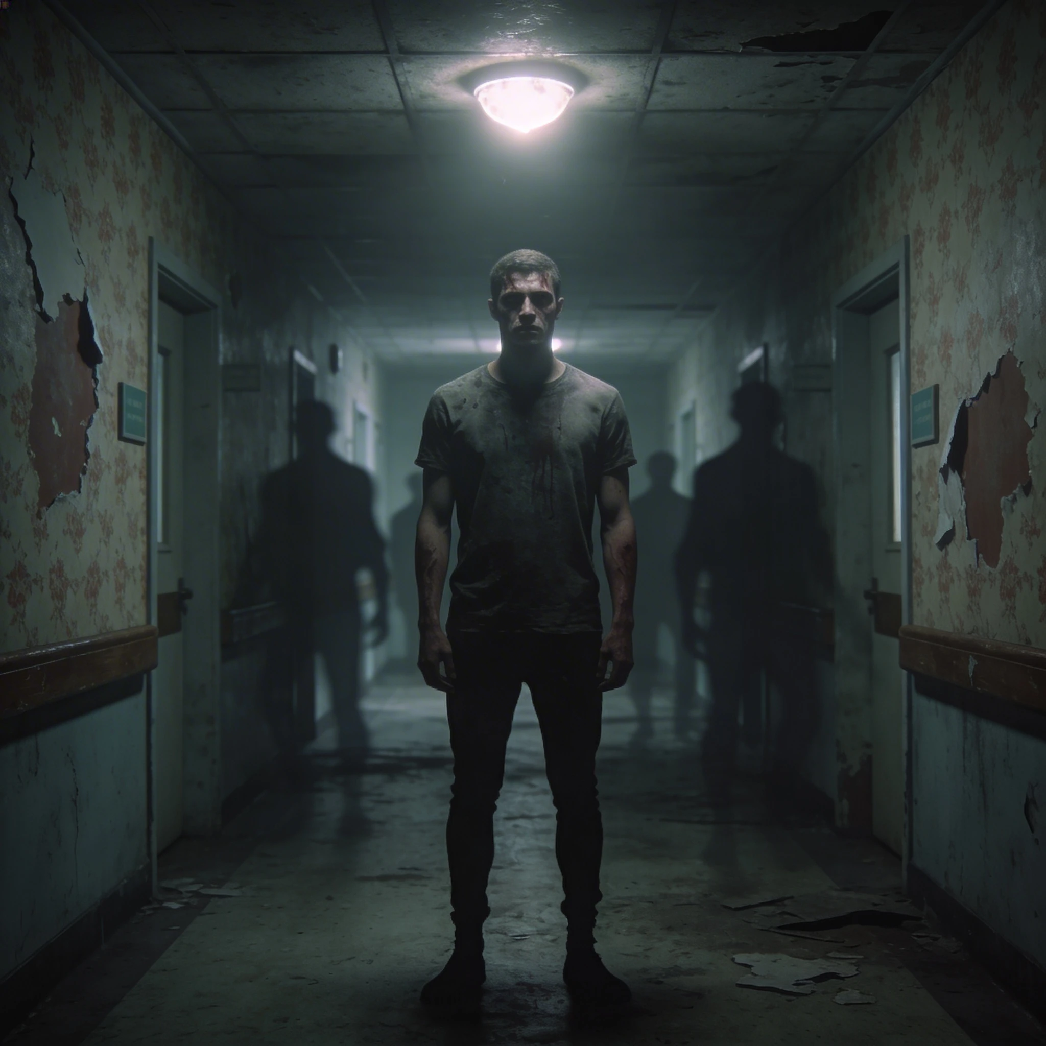 Ужас в Заброшенной Психиатрической Больнице — Seedream 4.5 промт