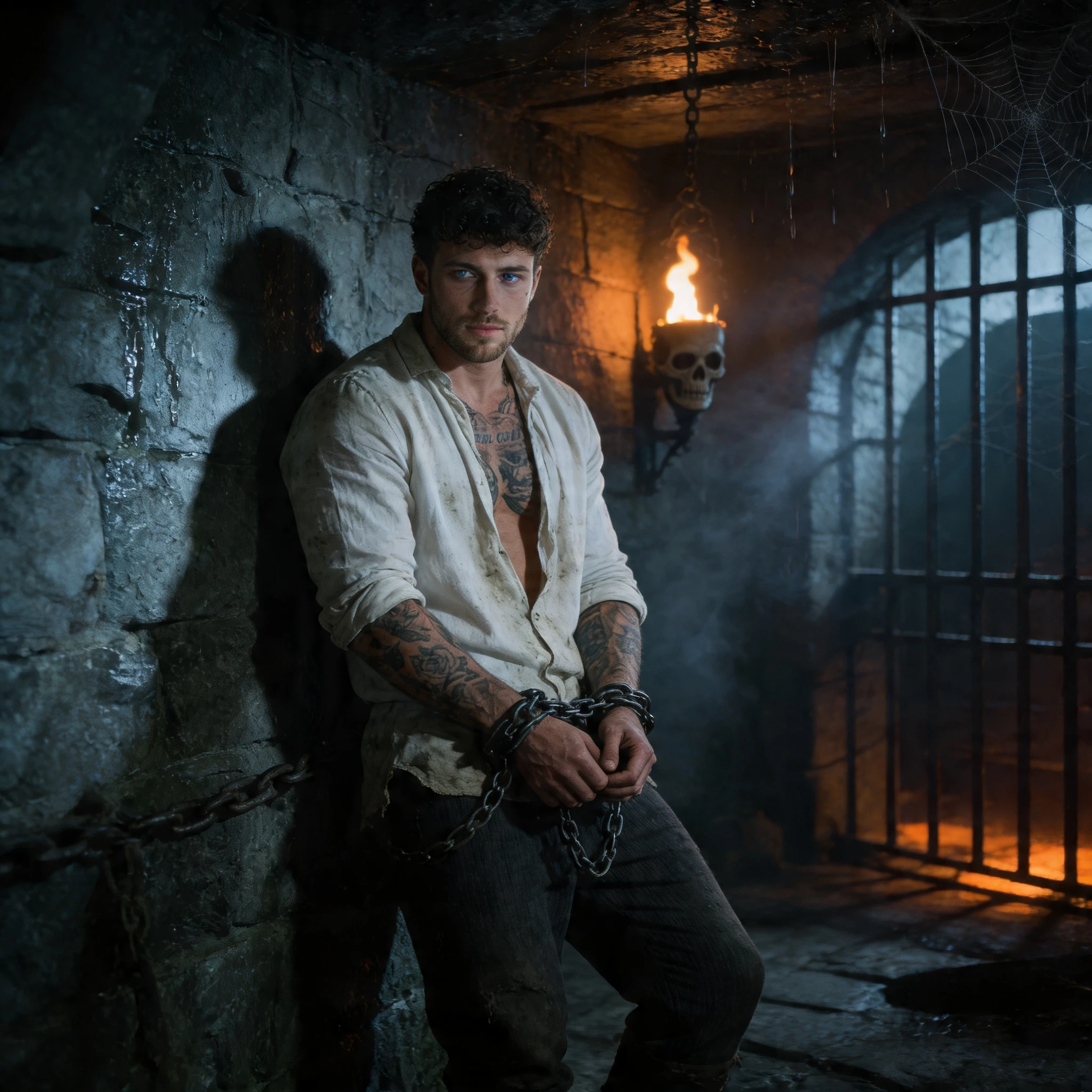 Узник готического подземелья — Seedream 4.5 промт