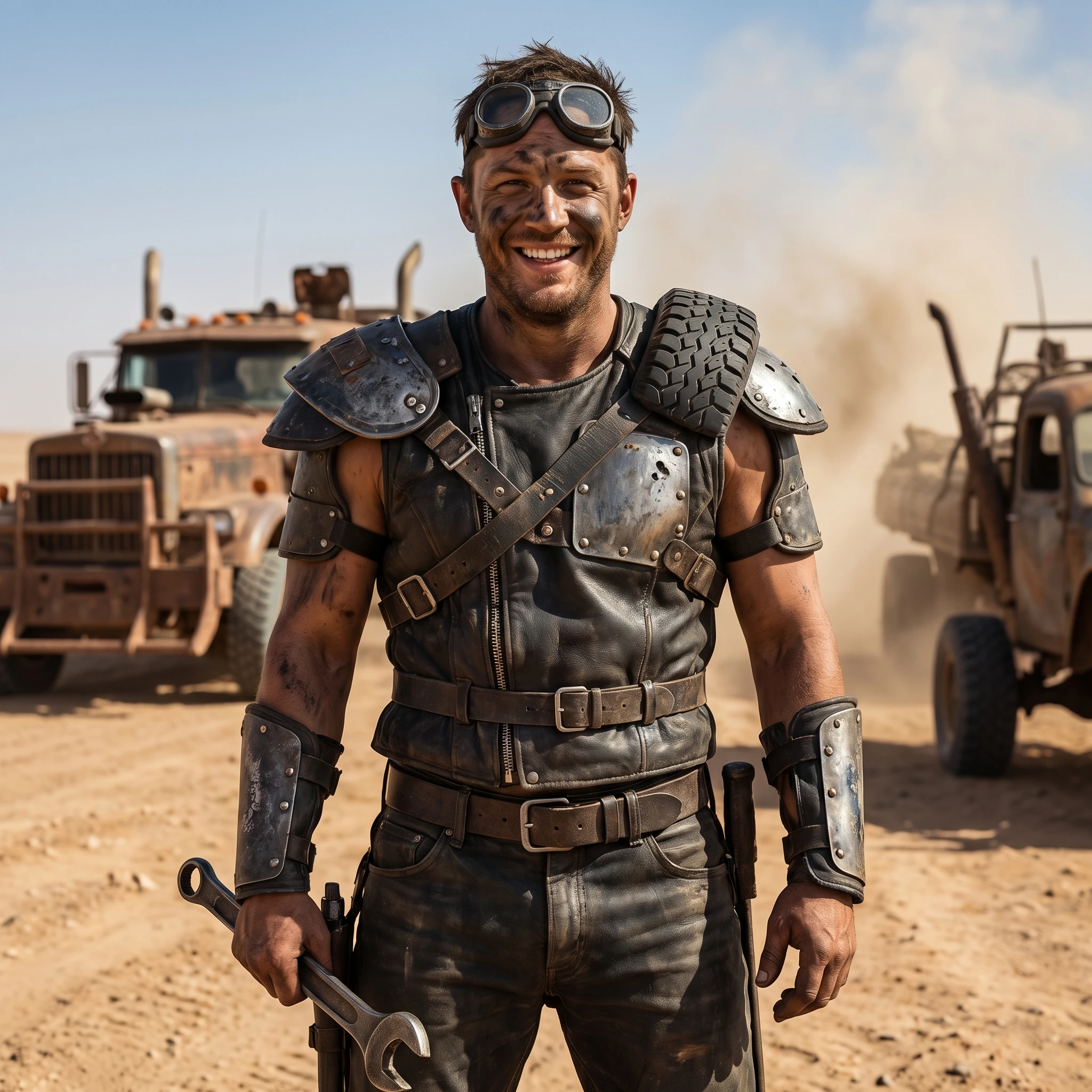 В стиле «Безумного Макса» (Mad Max Savage) — Nano Banana Pro промт