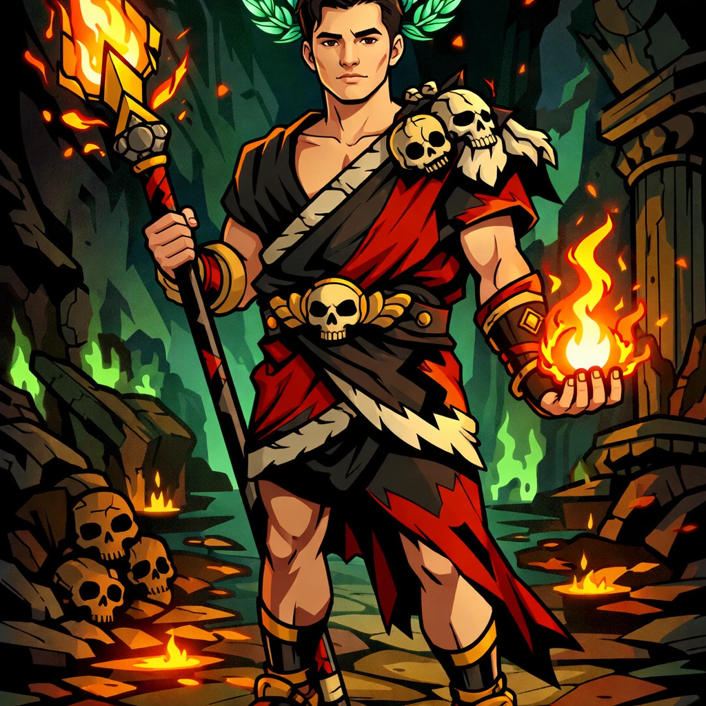 В стиле игры «Hades» — GPT Image 1.5 промт