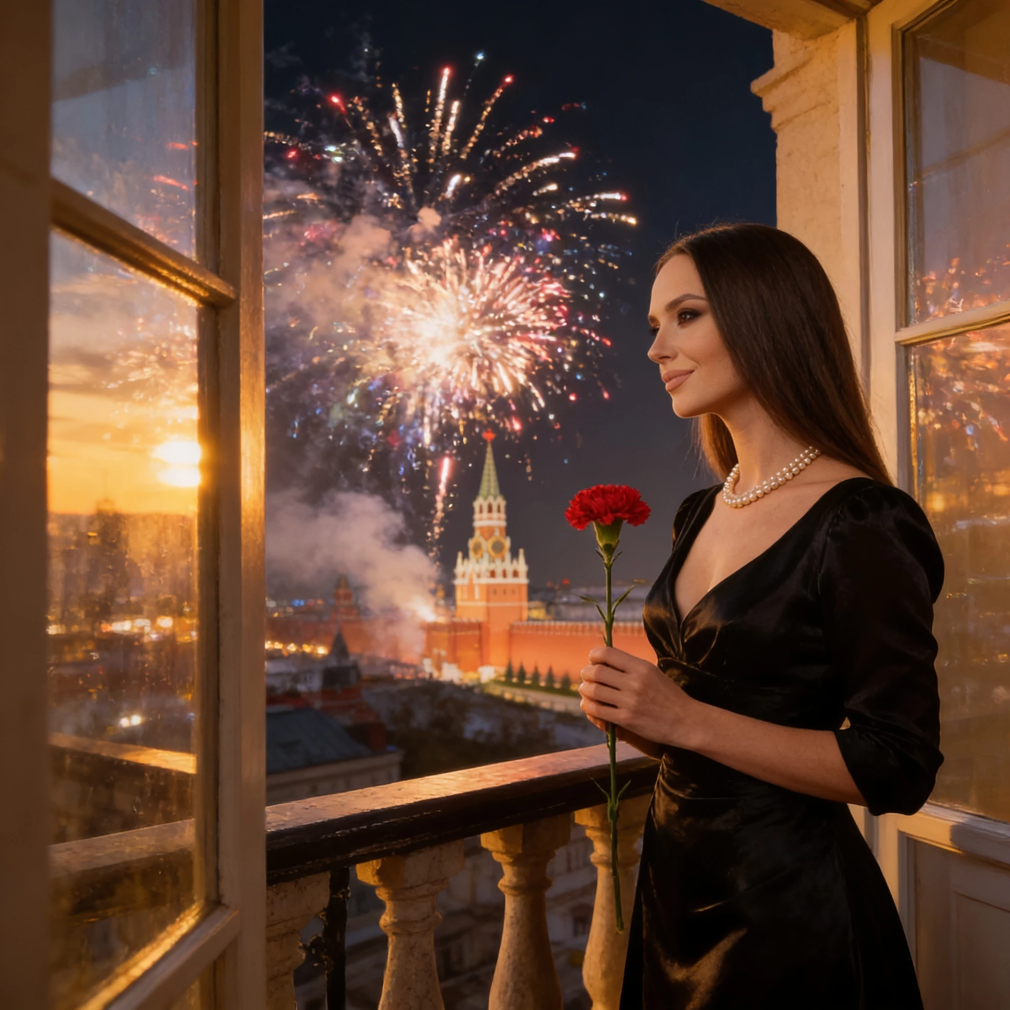 Вечер Памяти: Постер в Огнях — Seedream 4.5 промт