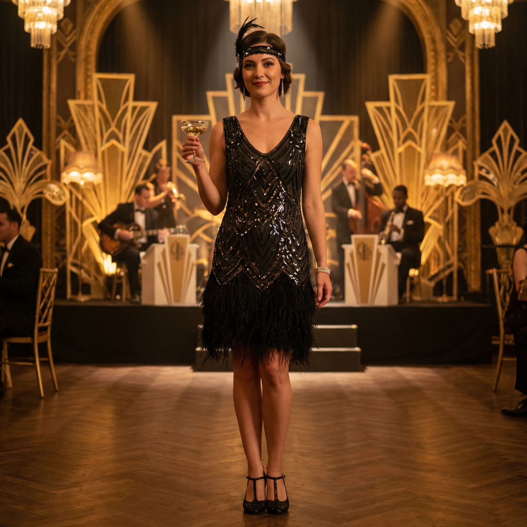 Вечеринка в стиле Великого Гэтсби — Nano Banana Pro промт