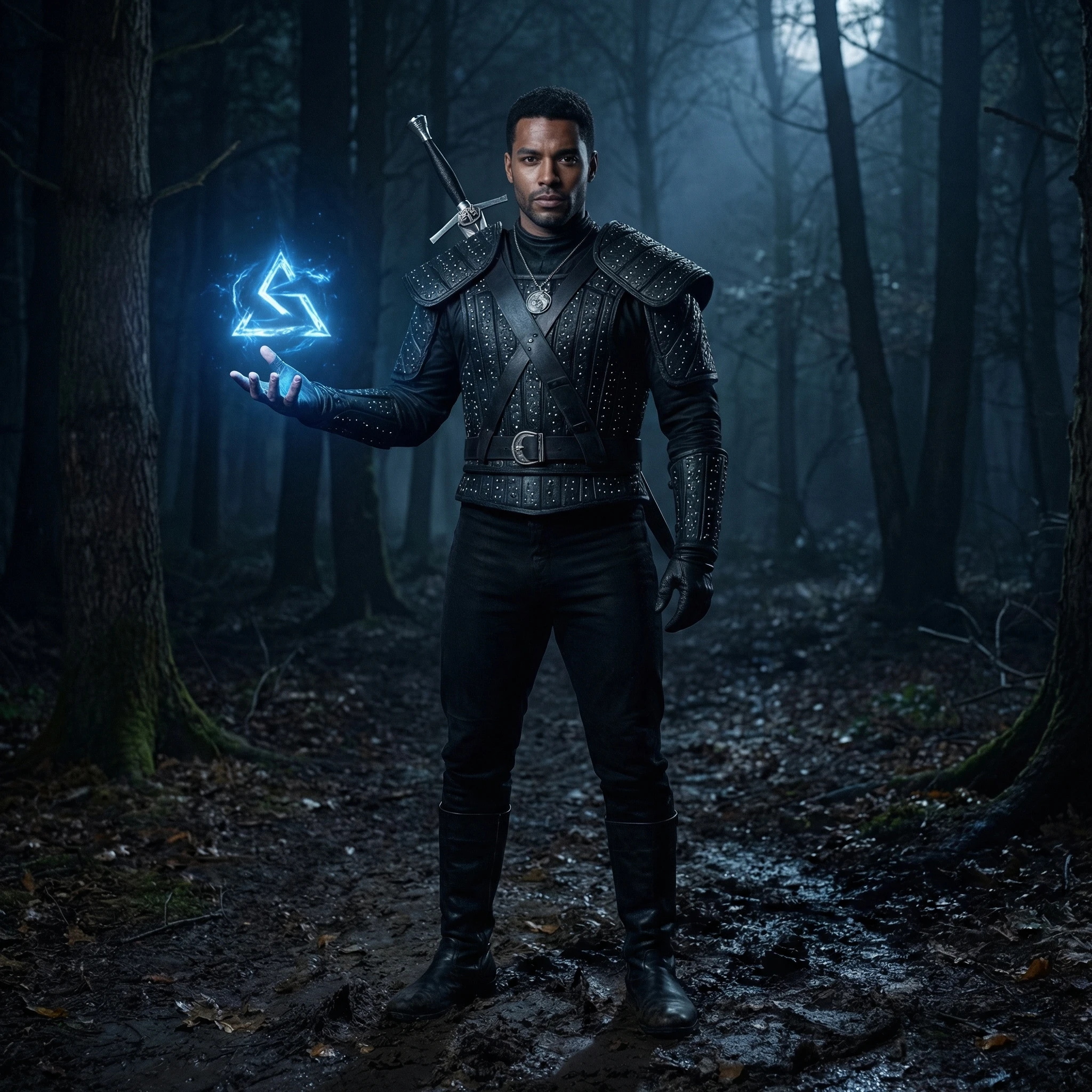 Ведьмак в стиле сериала Netflix — Nano Banana Pro промт