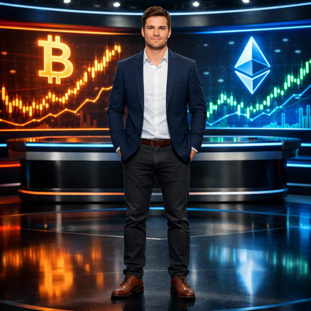 Ведущий крипто-новостей — GPT Image 1.5 промт