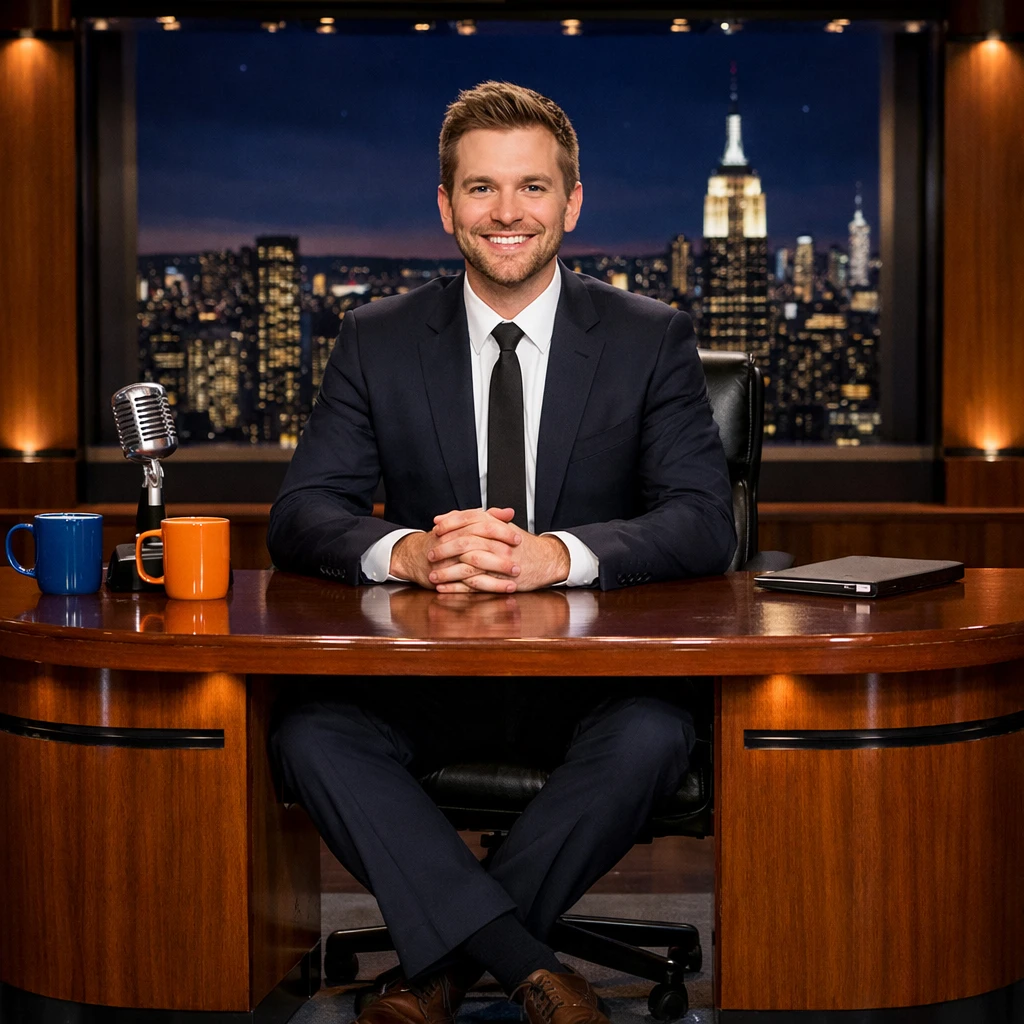 Ведущий вечернего шоу — GPT Image 1.5 промт