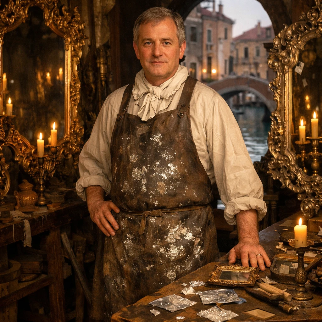 Венецианский мастер по зеркалам 18 века — GPT Image 1.5 промт