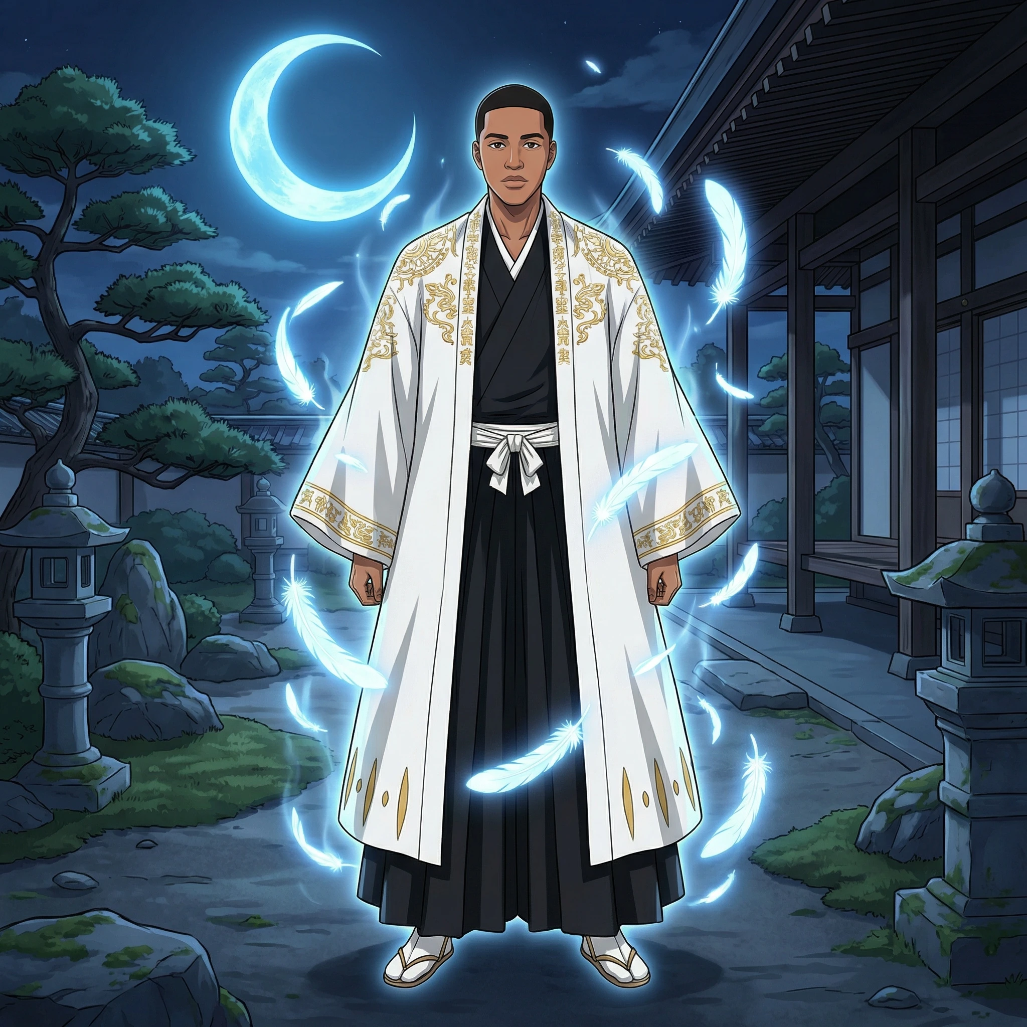 Верховный жрец в стиле Bleach — Nano Banana Pro промт