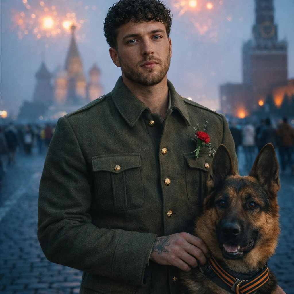 Верный спутник: Парад Победы — GPT Image 1.5 промт