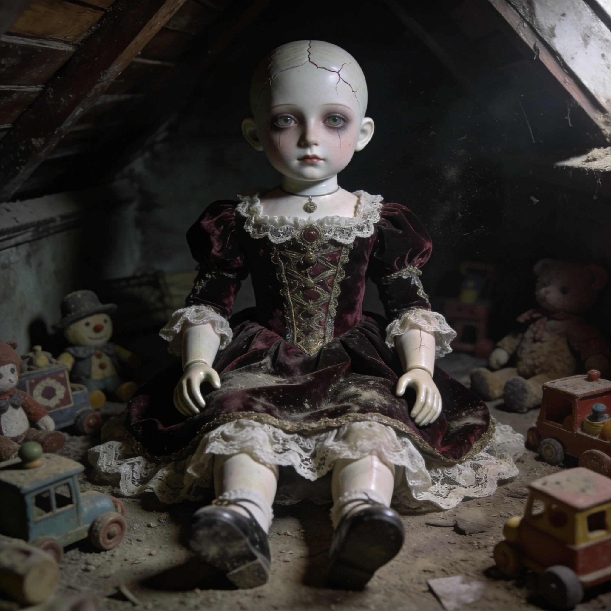 Викторианская фарфоровая кукла — Seedream 4.5 промт