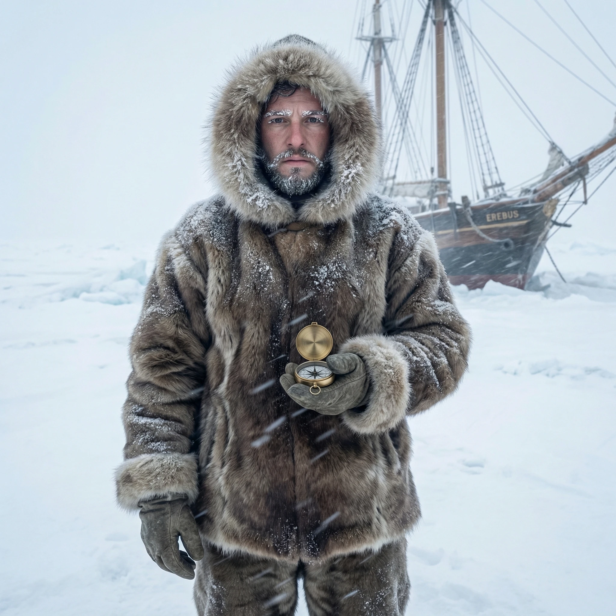 Викторианский исследователь Арктики — Nano Banana Pro промт
