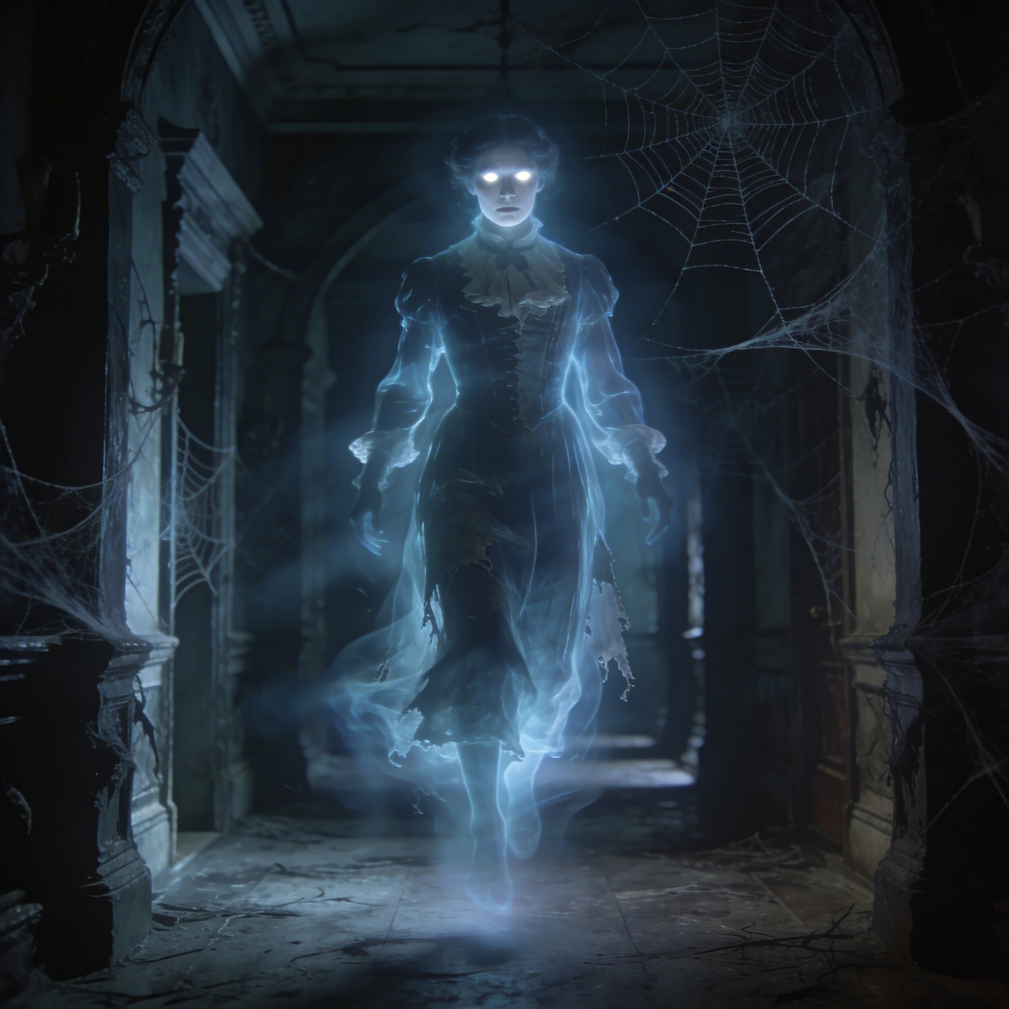 Викторианский призрак в особняке — Seedream 4.5 промт