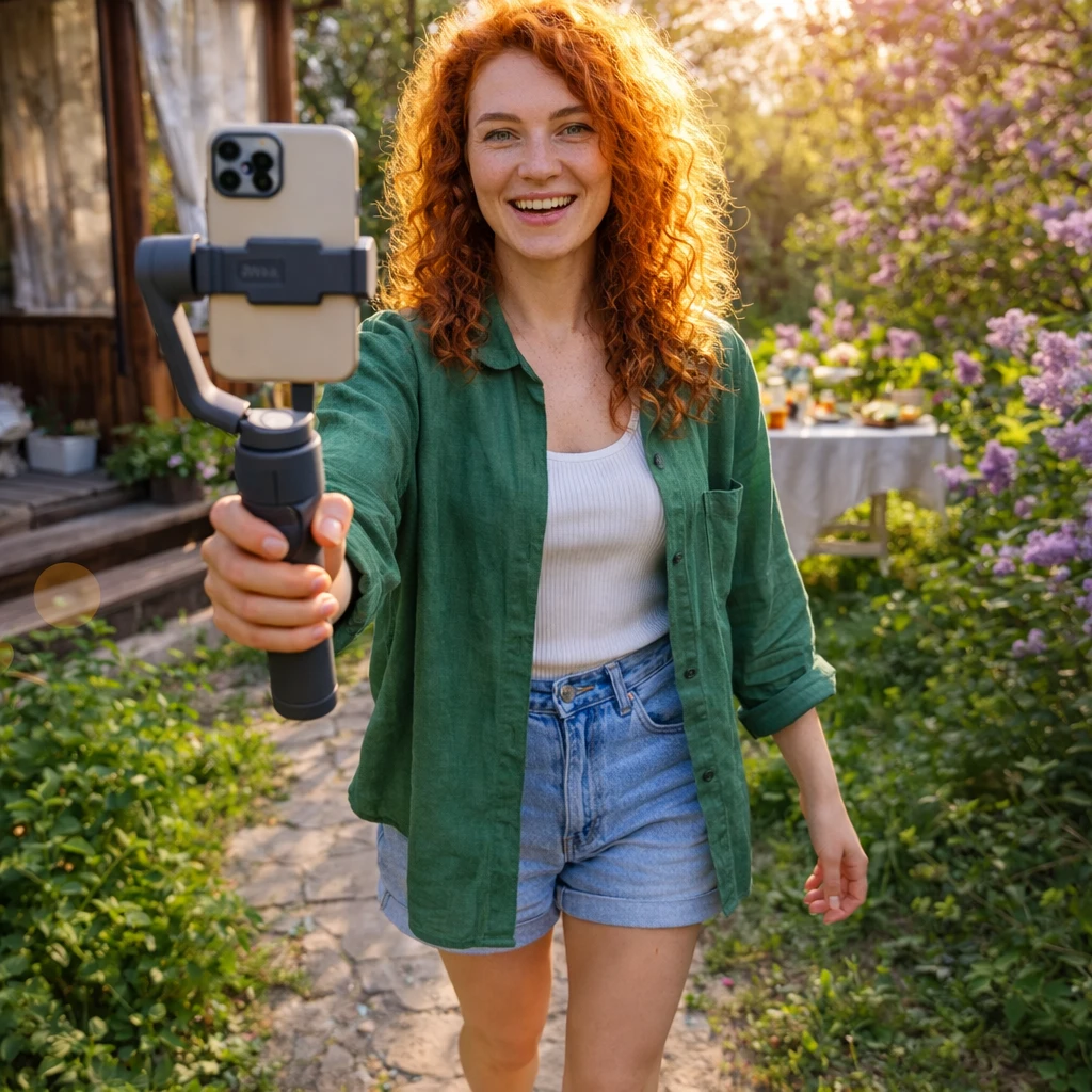 Влогер: Утро на Даче — GPT Image 1.5 промт