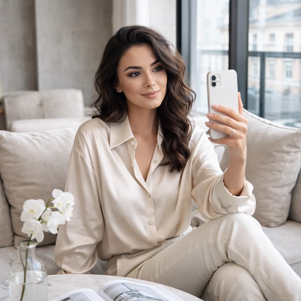 Влоггер в стиле Тихого Люкса — GPT Image 1.5 промт