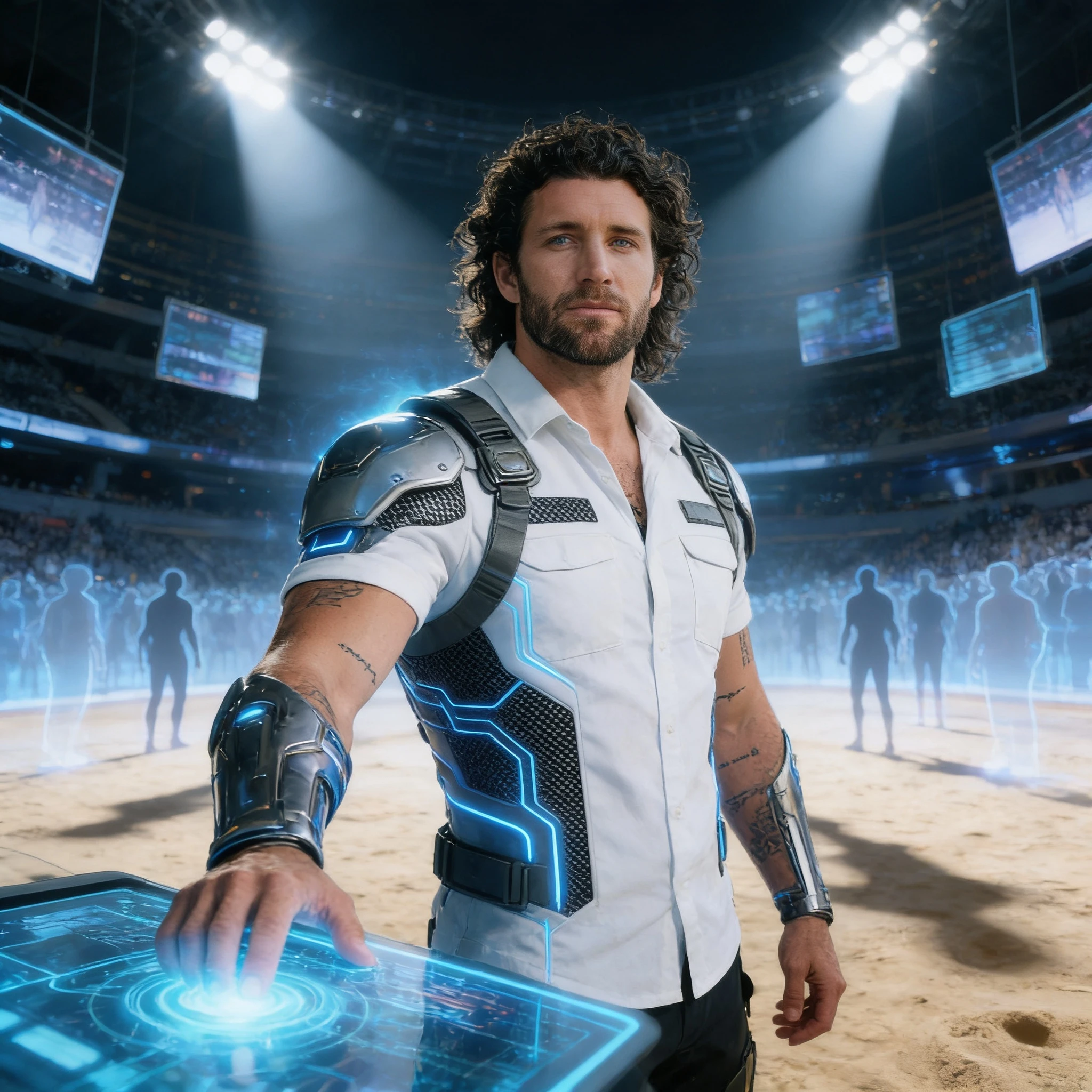 Воин Арены: Чемпион Будущего — Seedream 4.5 промт