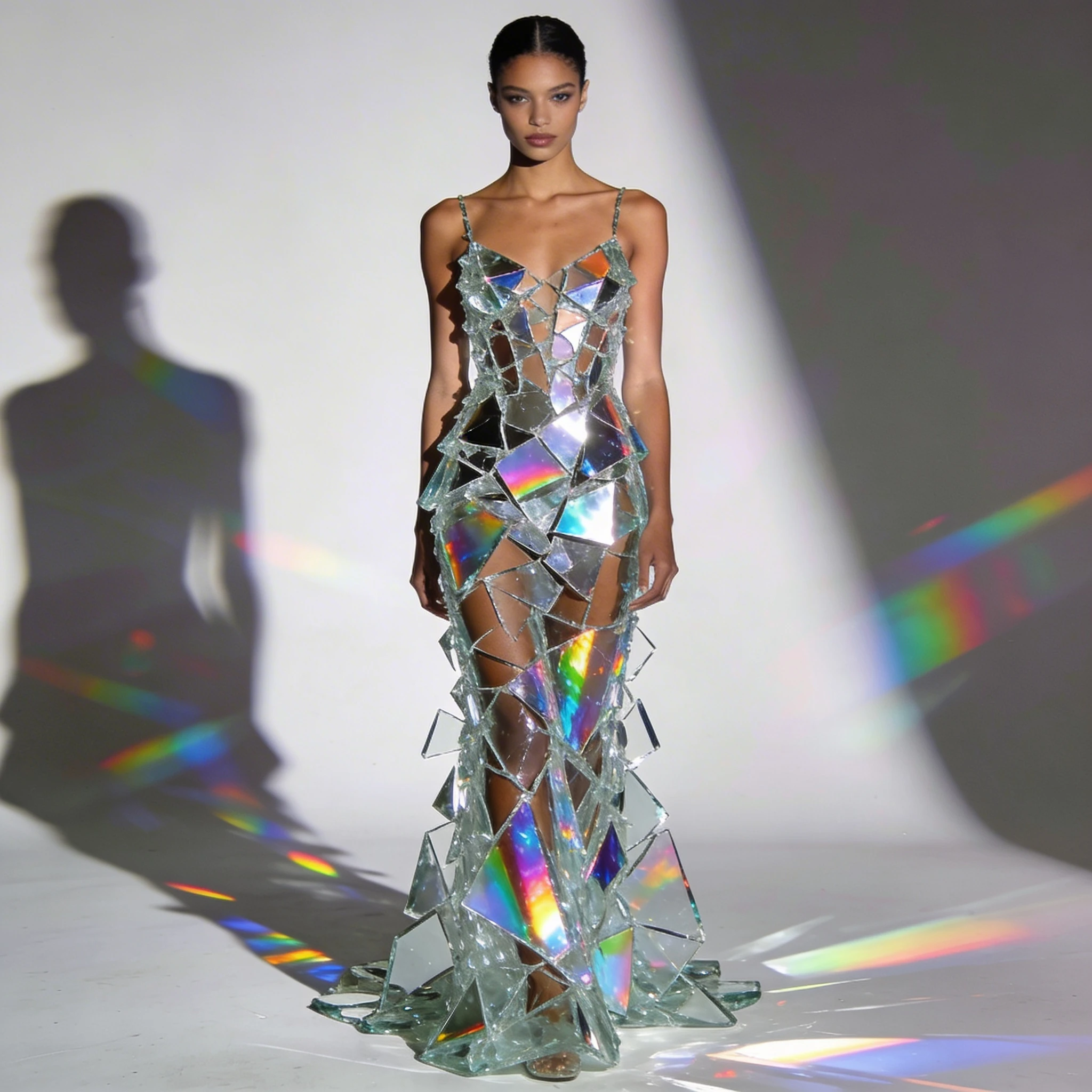 Высокая мода: Стеклянное платье — Seedream 4.5 промт