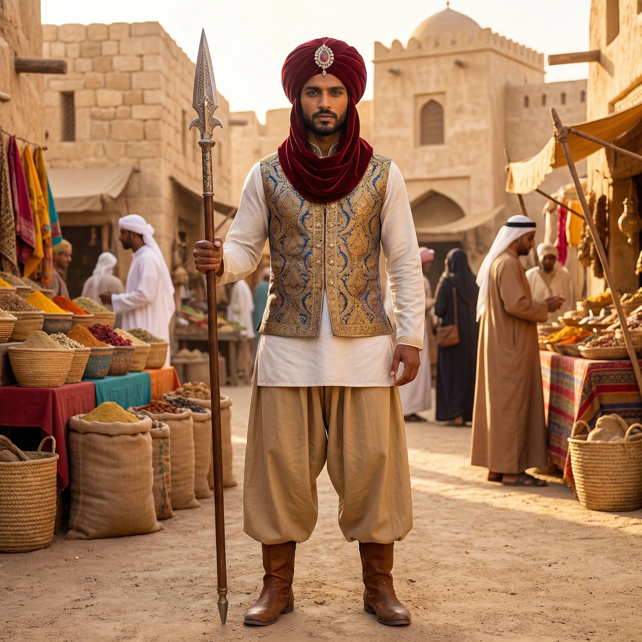 Защитник Аладдина в стиле Аграбы — Nano Banana Pro промт