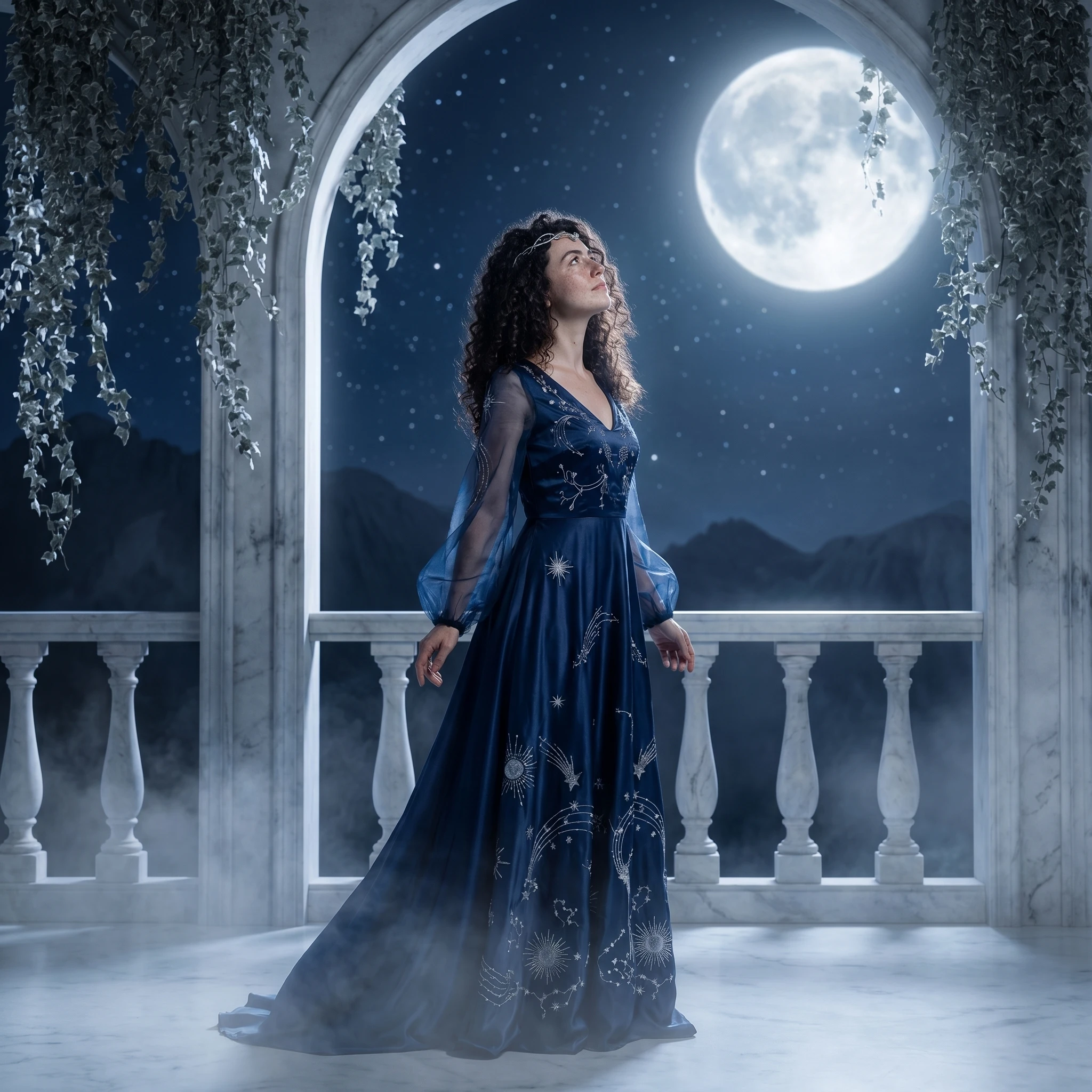 Защитница лунного храма — Nano Banana Pro промт